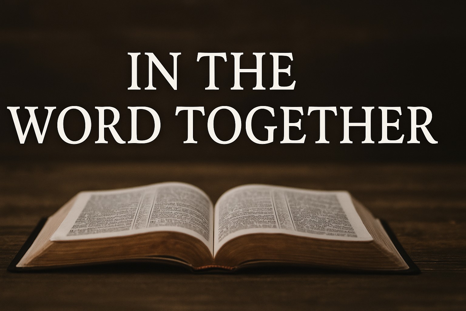 Pastor’s Desk — In the Word Together study